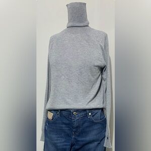 Mango Women’s Turtleneck Sweater in Gray